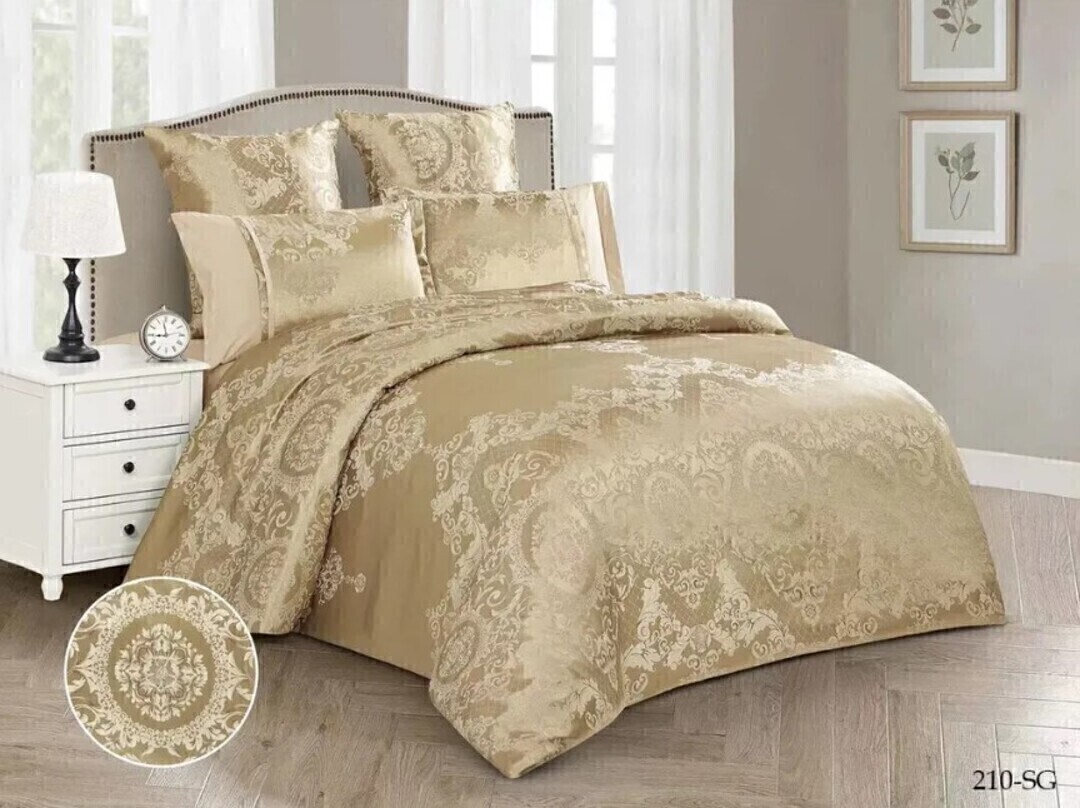 КПБ евро сатин-жаккард Satin Jacquard SG Клео <SG-210>