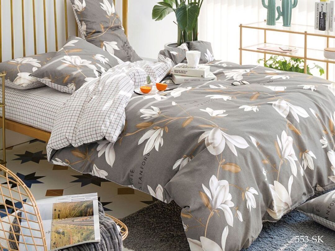 КПБ евро сатин в коробке Satin de Luxe SK Клео <553-SK>