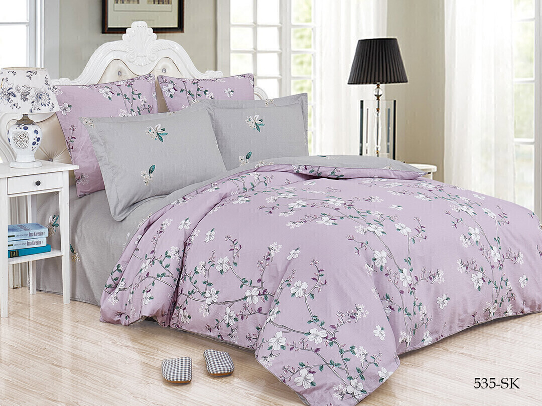 КПБ 2сп сатин в коробке (нав 70*70) Satin de Luxe SK Клео <535-SK>