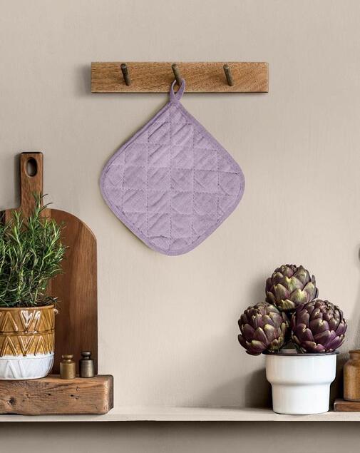 Прихватка рогожка 18*20 Венге/Wenge <896380  Lavender рис 60008-17 >