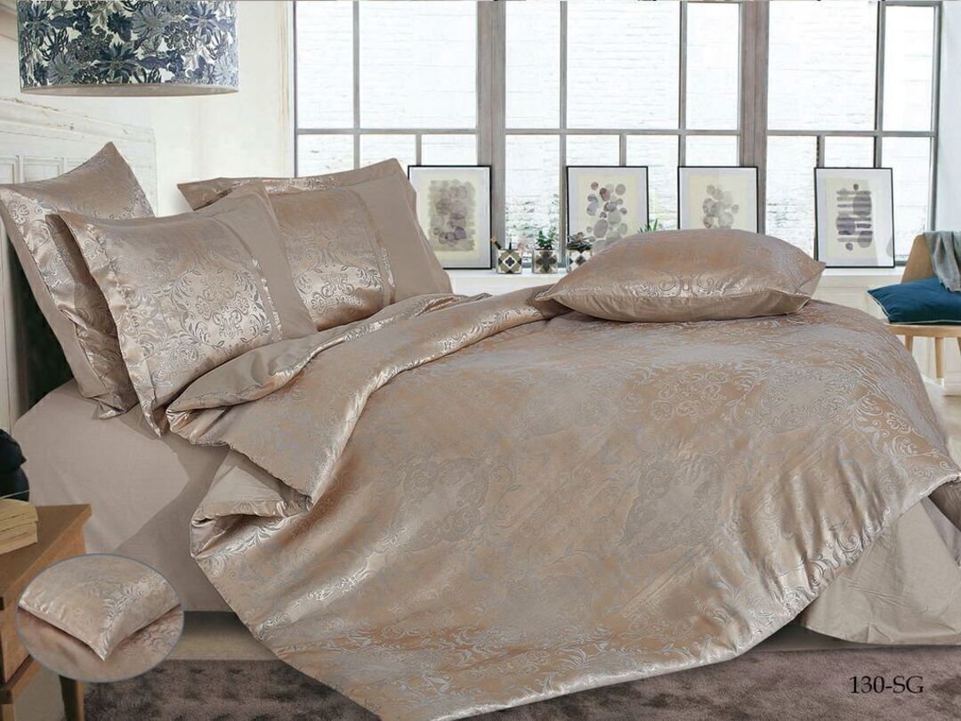 КПБ семейный сатин-жаккард Satin Jacquard SG Клео <SG-130>
