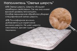 Одеяло овечья шерсть тк поплин Реноме