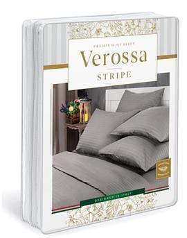 КПБ 2сп страйп-сатин (нав 70*70) Verossa Stripe <70010 Мокко>