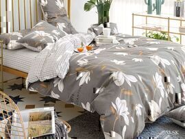 КПБ евро сатин в коробке Satin de Luxe SK Клео <553-SK>
