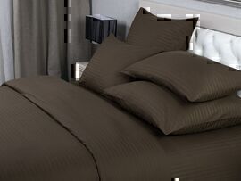 КПБ 2сп страйп-сатин (нав 70*70) Verossa Stripe <70010 Мокко>