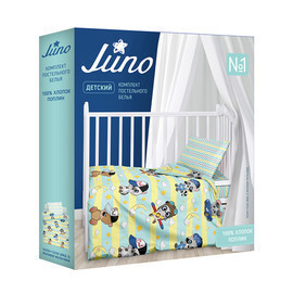 КПБ в детскую кроватку поплин Juno <695866 Подводные милашки>